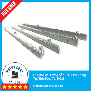 COMBO 4m Thanh ray răng cưa - Thanh ray thép motor cổng lùa