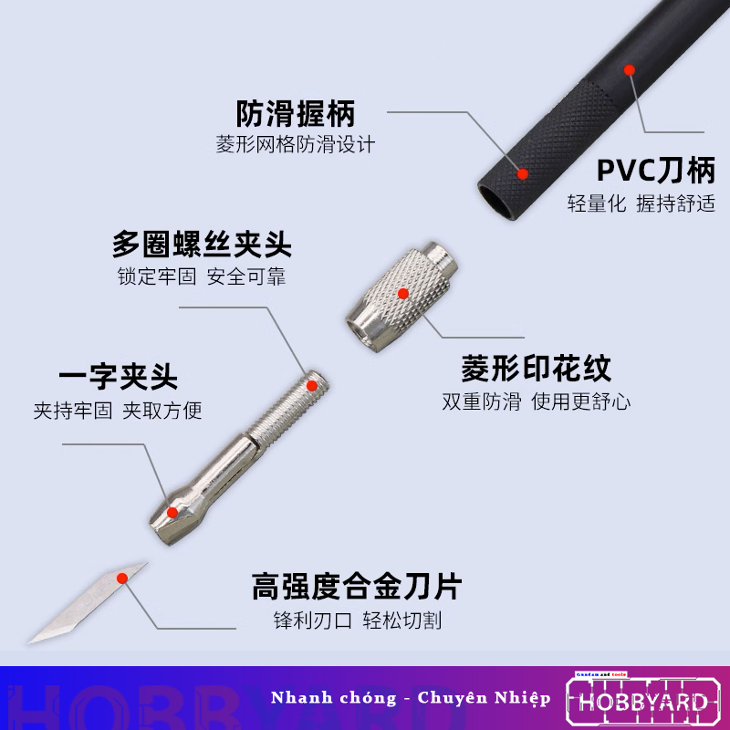 Dao mô hình Ninsea  tặng kèm hộp lưỡi dao dự phòng