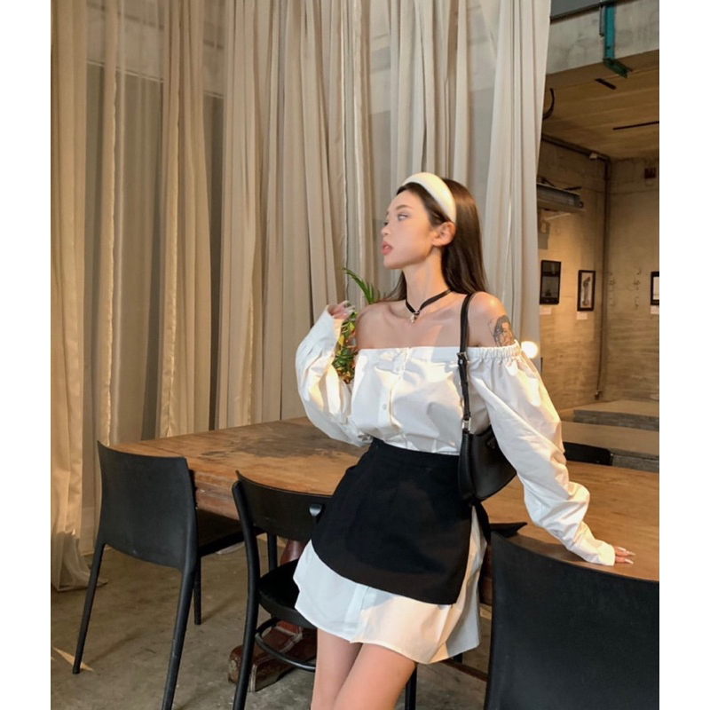 SP019886 SÉT ĐẦM SMI KÈM VÁY ĐEN