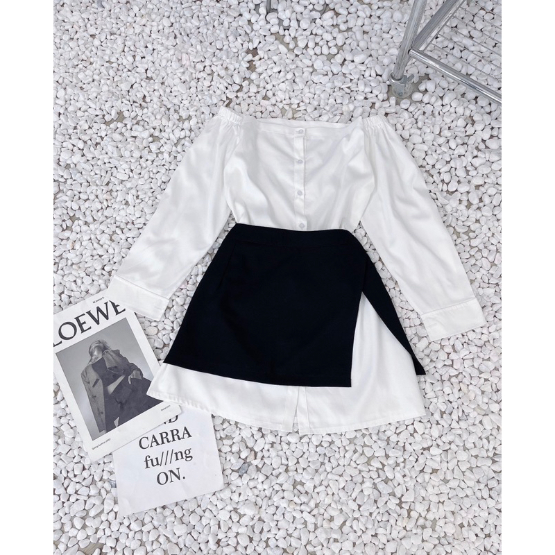 SP019886 SÉT ĐẦM SMI KÈM VÁY ĐEN