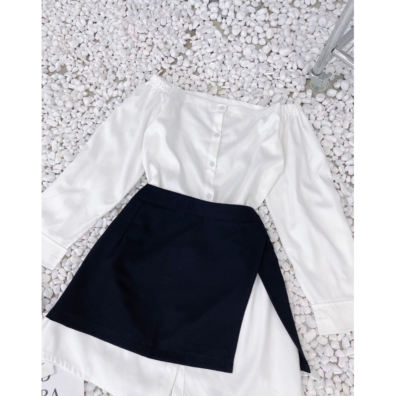 SP019886 SÉT ĐẦM SMI KÈM VÁY ĐEN