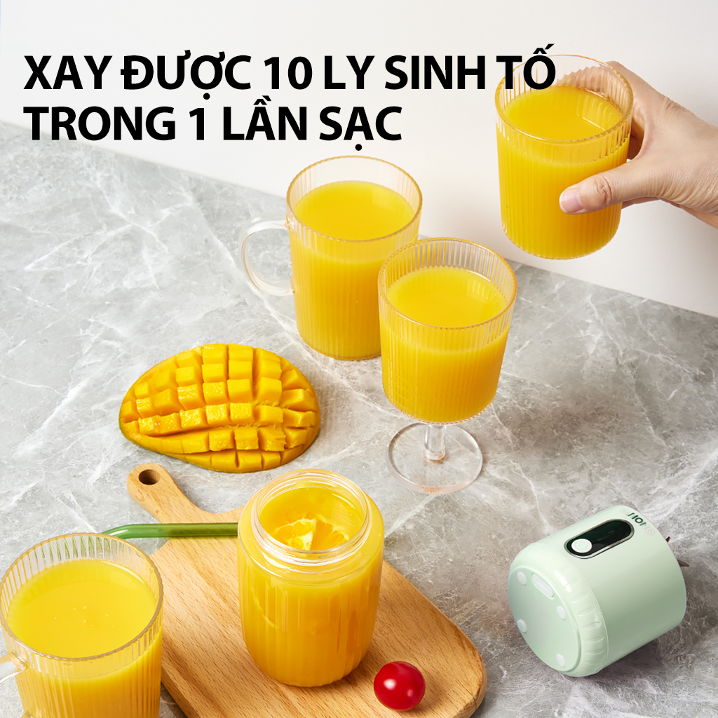 Máy xay sinh tố cầm tay Samono SW-Y6 SW-Y9 dung tích 350ml công suất 40W pin 1200mAh nhỏ gọn