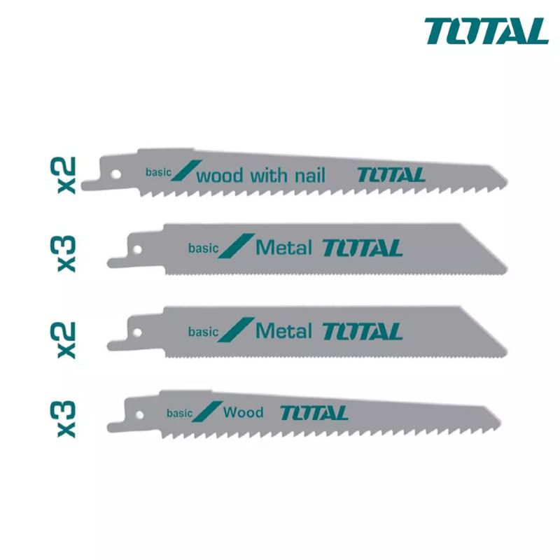 10 lưỡi cưa kiếm cắt gỗ có đinh và cưa kim loại TOTAL TRSB1001