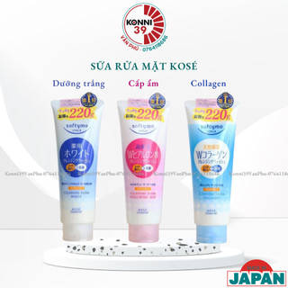 Sữa rửa mặt KOSE Softymo sữa rửa mặt Collagen White Hyaluronic Acid 220g