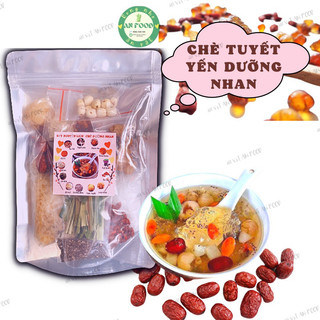 Set 13 Nguyên Liệu chè dưỡng nhan ❤380gram❤ Chè Tuyết Yến Nhựa đào nấu được 10 - 12 chai - An Anh