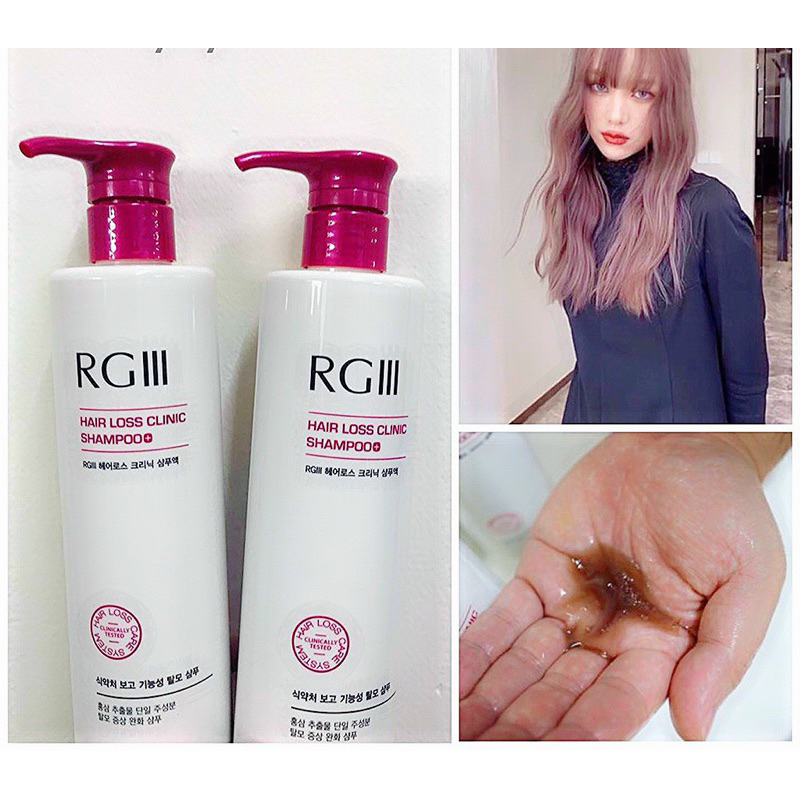 Dầu Gội Chống Rụng Tóc Tinh Chất Hồng Sâm RGIII Hair Loss Clinic Shampoo 520ml