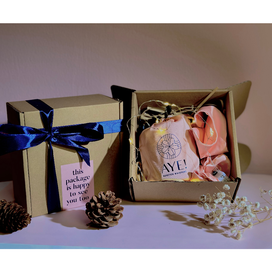 Hộp quà nến thơm AyE - honeyed whispers, set quà tặng nến thơm, quà tặng người yêu bạn gái ý nghĩa