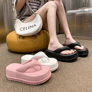 Dép xỏ ngón nữ SAKI, dép tông đi biển độn đế gần 7cm (chọn tăng 1 size) chất liệu EVA đi biển