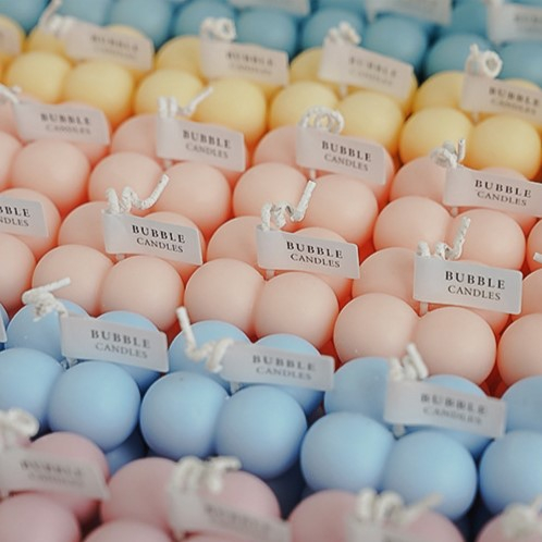 Nếp sáp thơm khối rubik không khói nhiều màu sắc