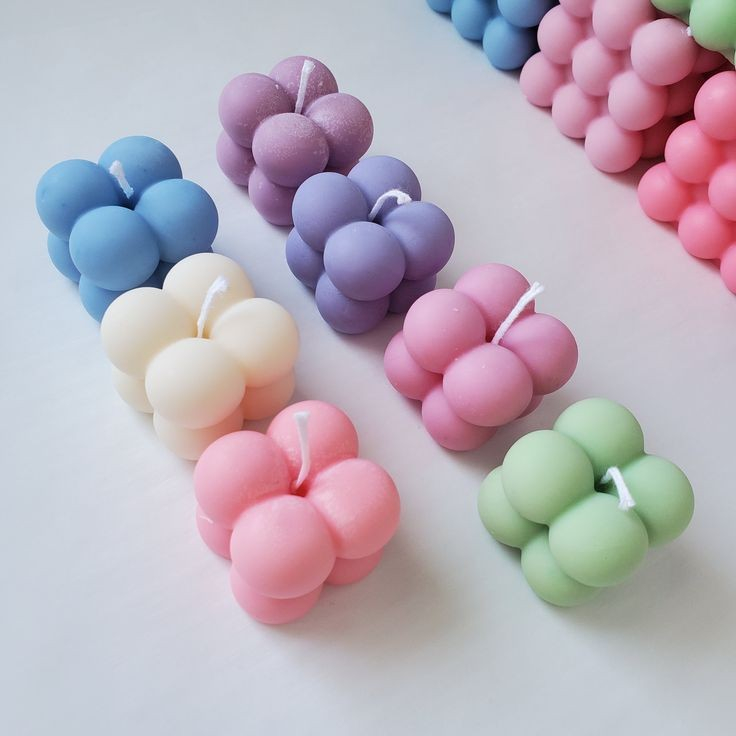 Nếp sáp thơm khối rubik không khói nhiều màu sắc