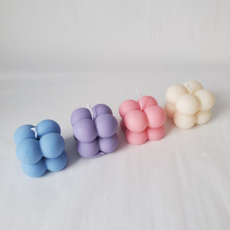 Nếp sáp thơm khối rubik không khói nhiều màu sắc