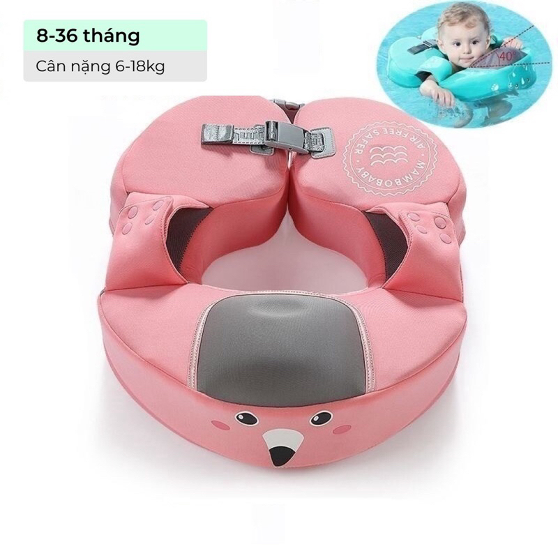 Phao bơi không bơm hơi Mambobaby chống lật an toàn