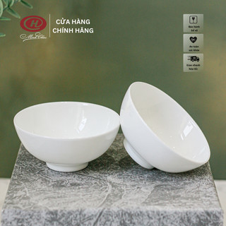 [Sứ Siêu Nhẹ] Bát Chấm Sứ Xương Trắng Trơn - Sứ Minh Châu - BONE-C03