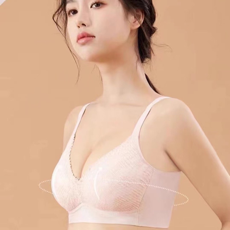 Áo lót nữ su đúc thông hơi không gọng big size HA48 nâng ngực phối ren mềm mại