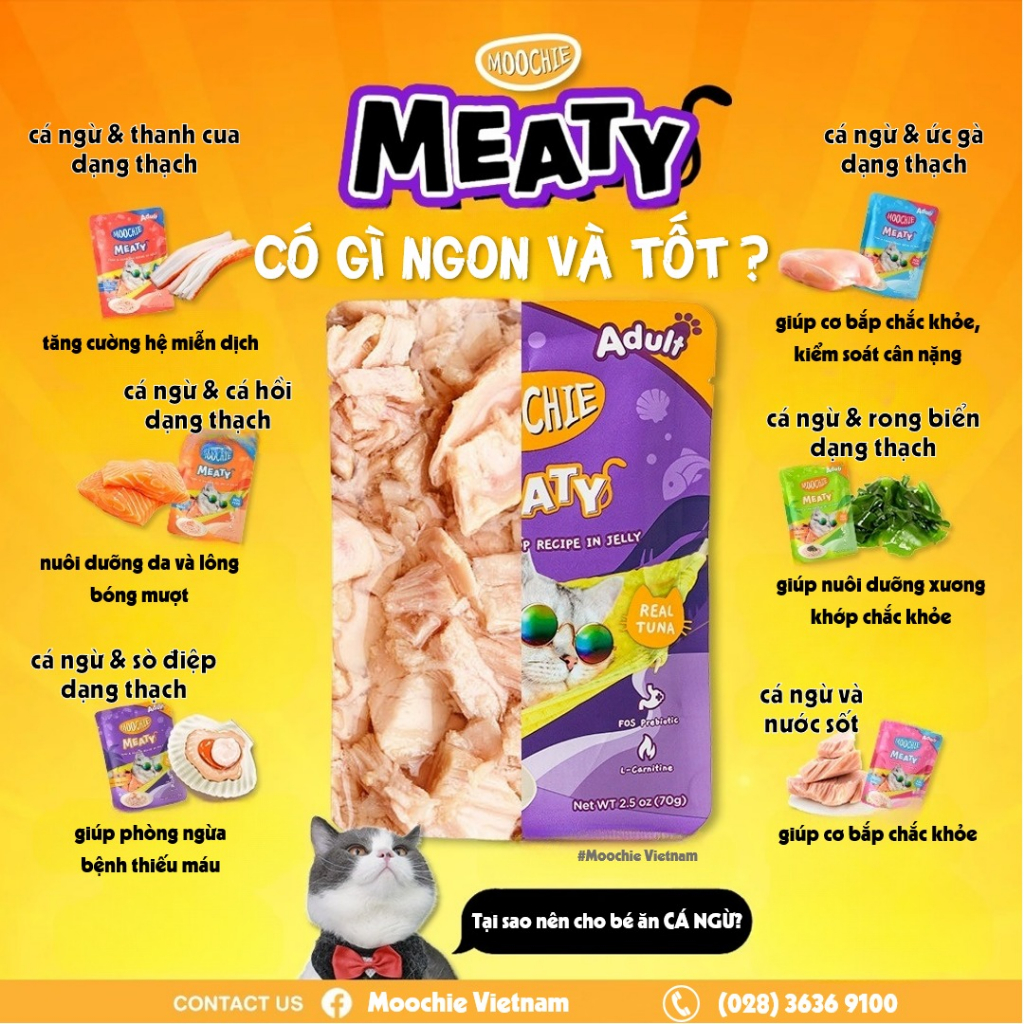 Pate Moochie 70gr cho Mèo
