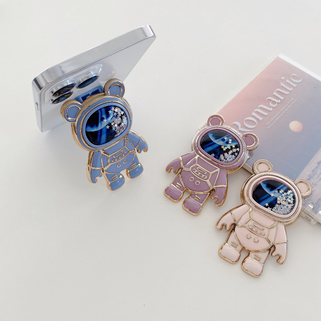 Giá đỡ Olie gấu phi hành gia 6D ring điện thoại