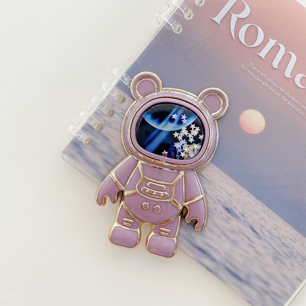 Giá đỡ Olie gấu phi hành gia 6D ring điện thoại