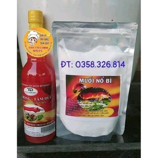 Combo muối nổ bì + dấm hồng