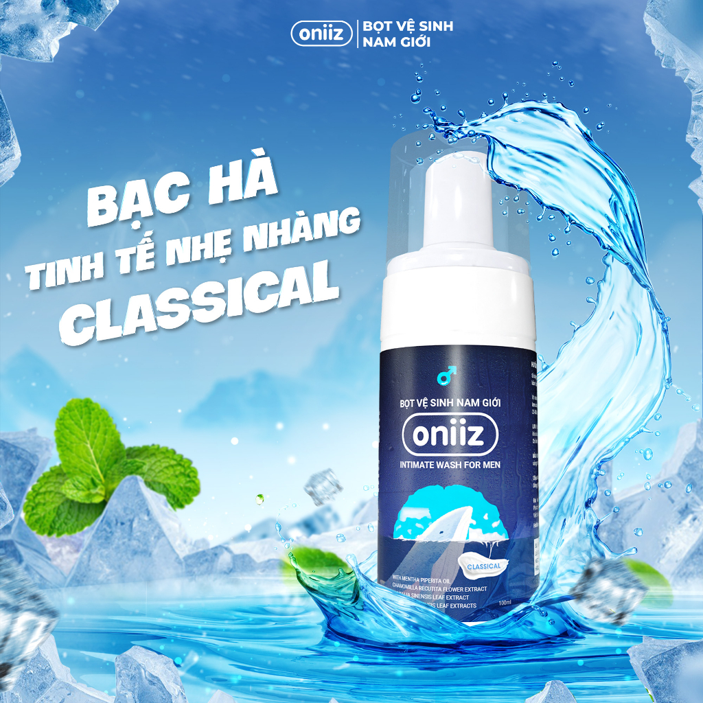 Bọt vệ sinh nam giới Oniiz Dung dịch tạo bọt 100ml