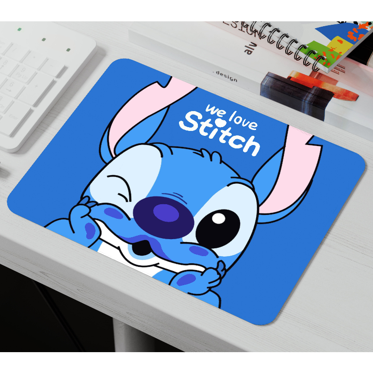 Miếng Lót Chuột, Bàn Di Chuột, Mouse Pad văn phòng size 20x24, 25x30, 30x40 mẫu Stitch