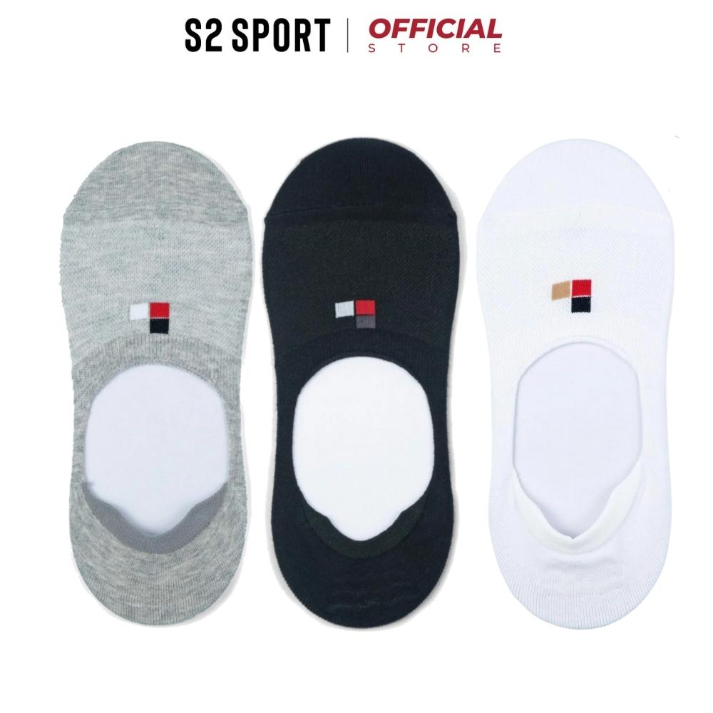 Tất lười nam S2 SPORT Bizmen CO08 vớ giày lười cotton kháng khuẩn thoáng khi khử mùi chống hôi chân chống trượt gót