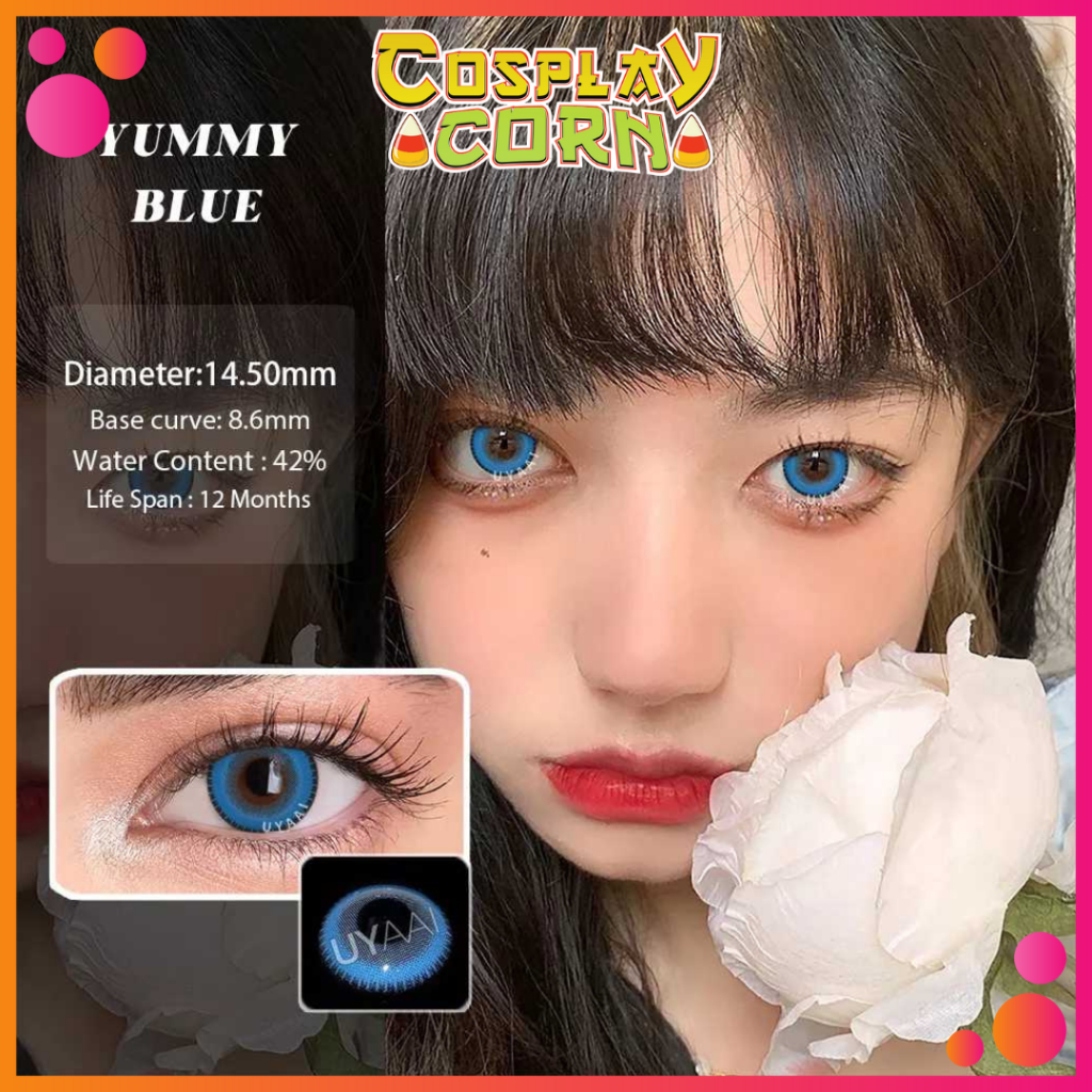 Lens hóa trang Halloween Yummy, 1 cặp contactlens cosplay, kính áp tròng cosplay Anime, Manga, only 0 độ - CORNCOSPLAY