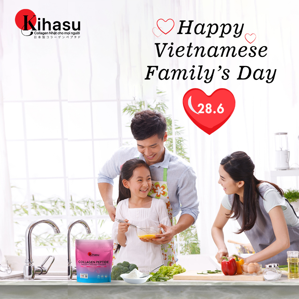 Bột collagen peptide kihasu Nippi Nhật Bản 110g: hỗ trợ trẻ hoá, cấp ẩm, tăng sinh collagen: pha nước, cho vào thức ăn