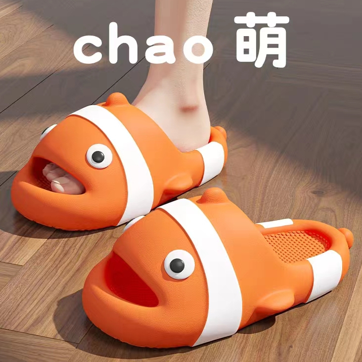 Dép cá hề Nemo đế bánh mì dép cá koi cho nam nữ - Mẫu mới cho mùa hè năm 2023