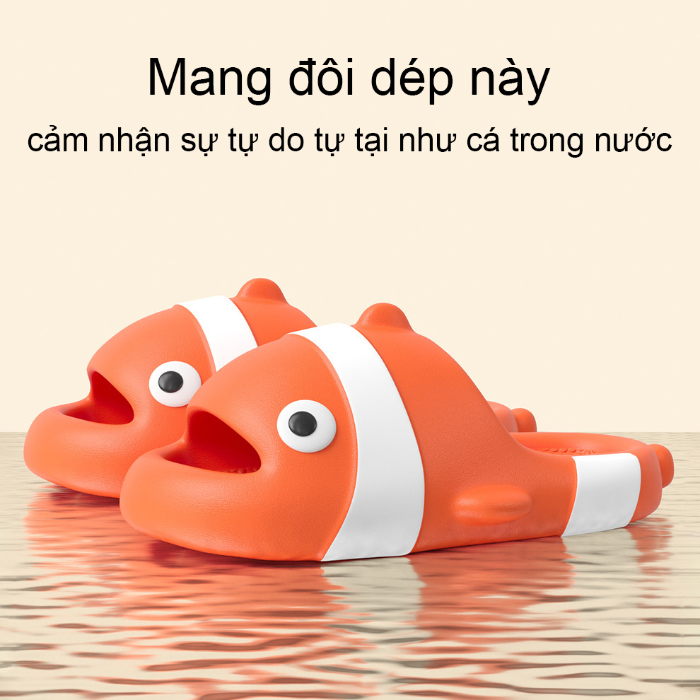 Dép cá hề Nemo đế bánh mì dép cá koi cho nam nữ - Mẫu mới cho mùa hè năm 2023