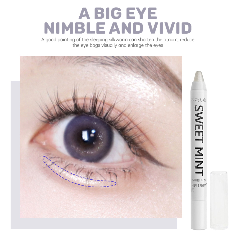 Ranliy💗Nhũ mắt Sweet Mint ánh kim lấp lánh không thấm nước lâu trôi