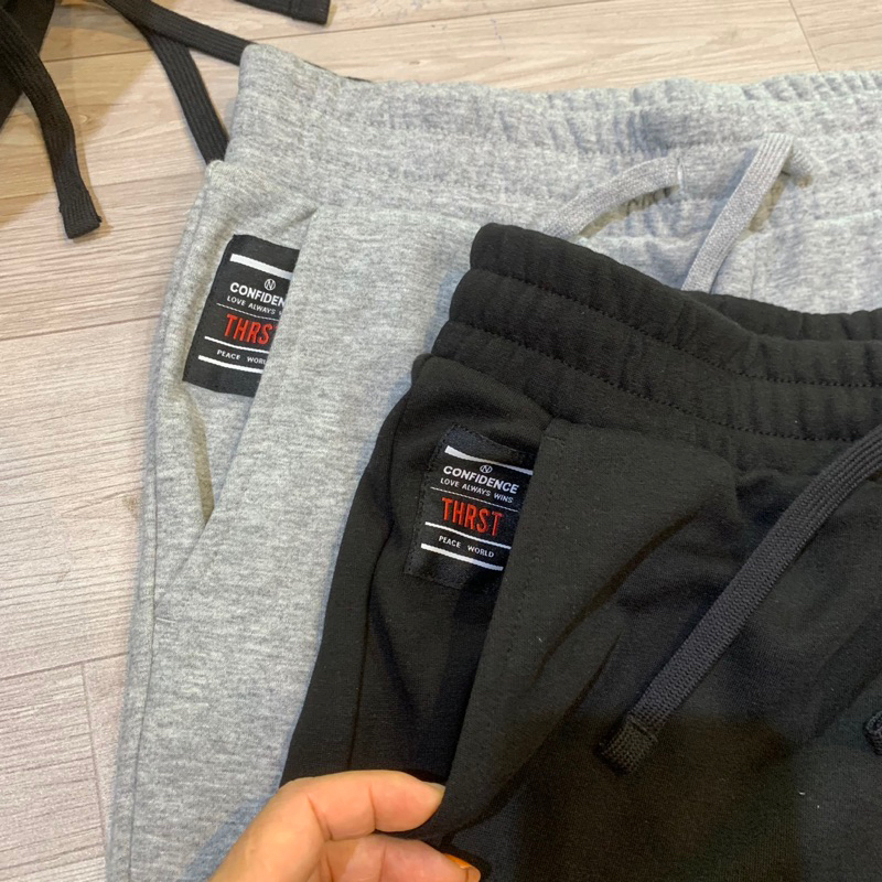 Quần jogger nỉ bông nam giới hàng dư