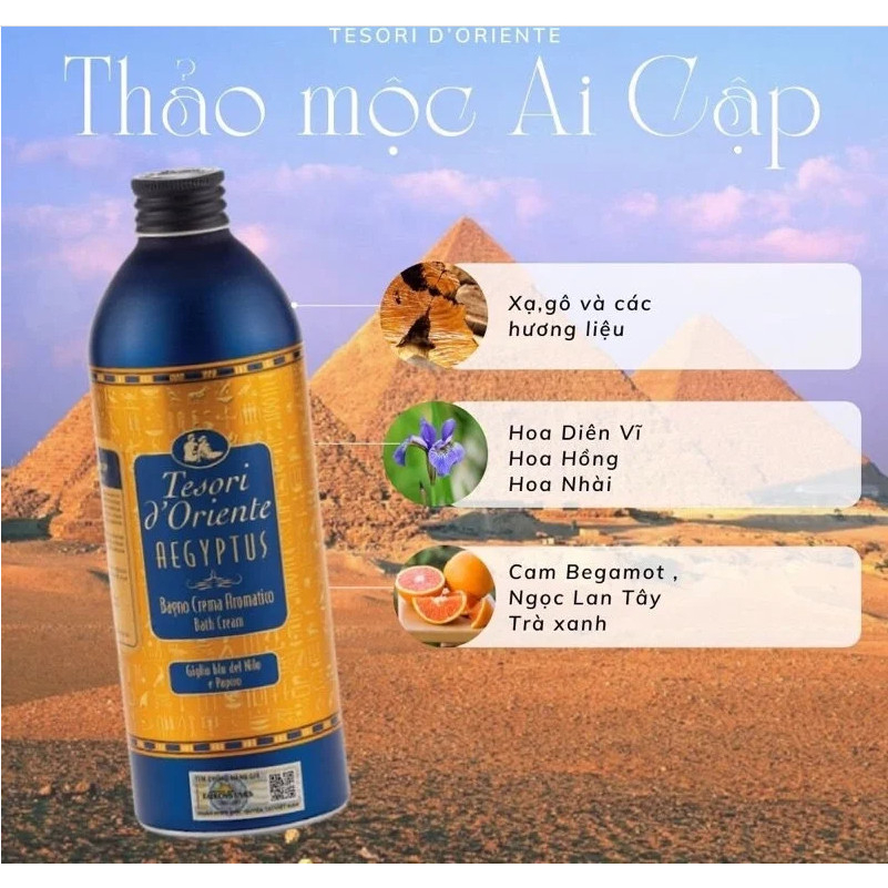 Sữa Tắm Hương Nước Hoa Ý Cao Cấp Nhiều Mùi Tesori