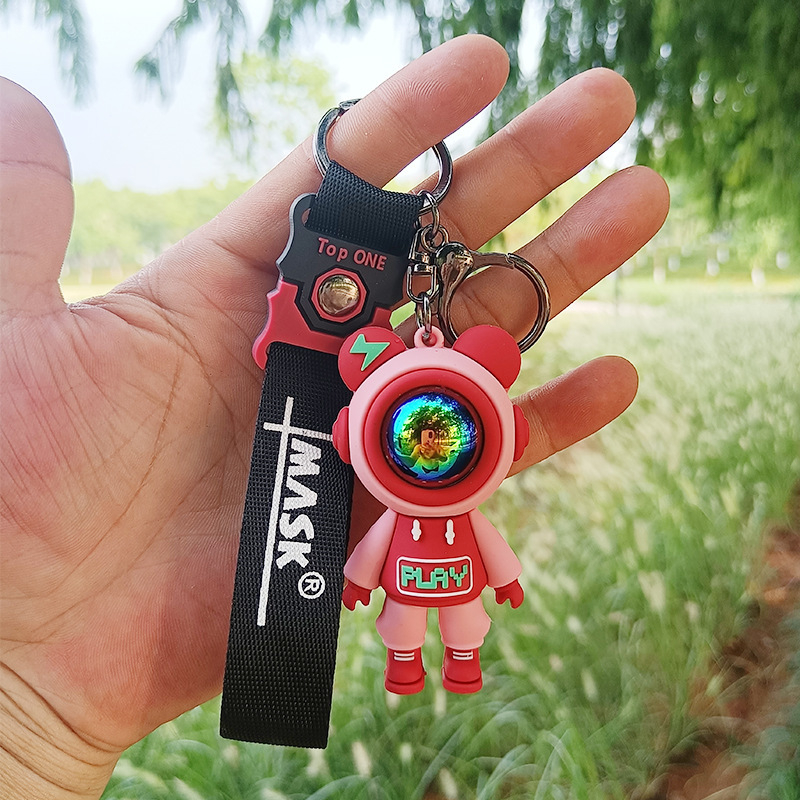 Móc khoá Phi Hành Gia Nhiều Màu sắc treo xe máy, cặp sách cute