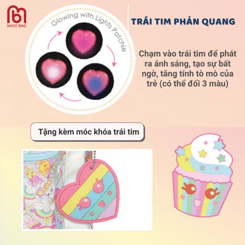 Balo Cho Bé Cấp 1 Lấp Lánh Siêu Bền, Balo Đi Học Cho Bé Chính Hãng Tiger Family Bảo Hành 1 Năm