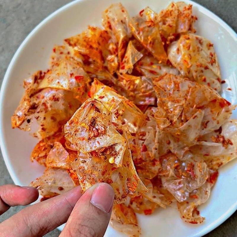 Bánh tráng phơi sương muối tôm sợi dẻo