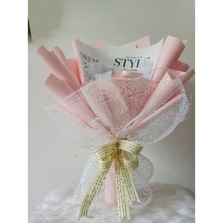 Cốt hoa bó sẵn mua về là cắm, cốt hoa sáp, cốt hoa tươi sizei trung