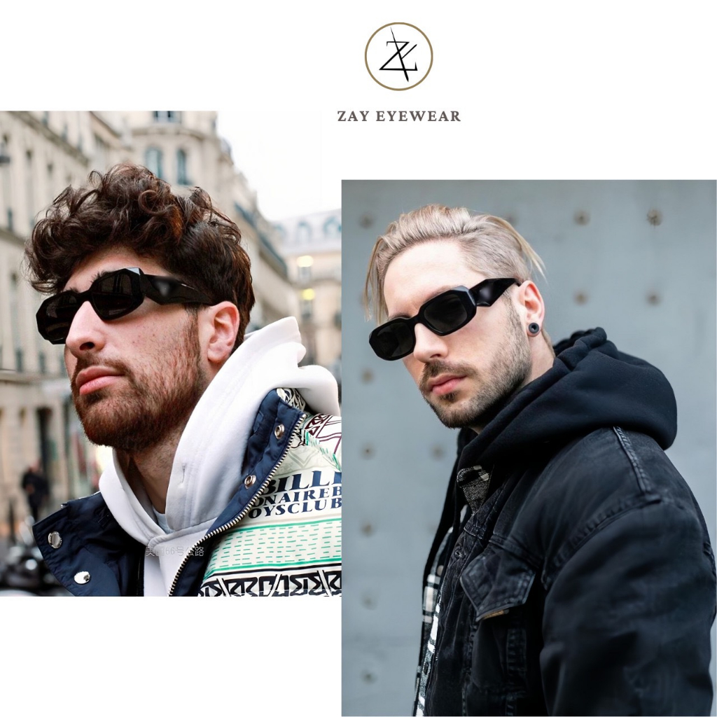 Kính mát nam nữ Pra-da SPR 17W đen phong cách thời trang hàng cao cấp full box