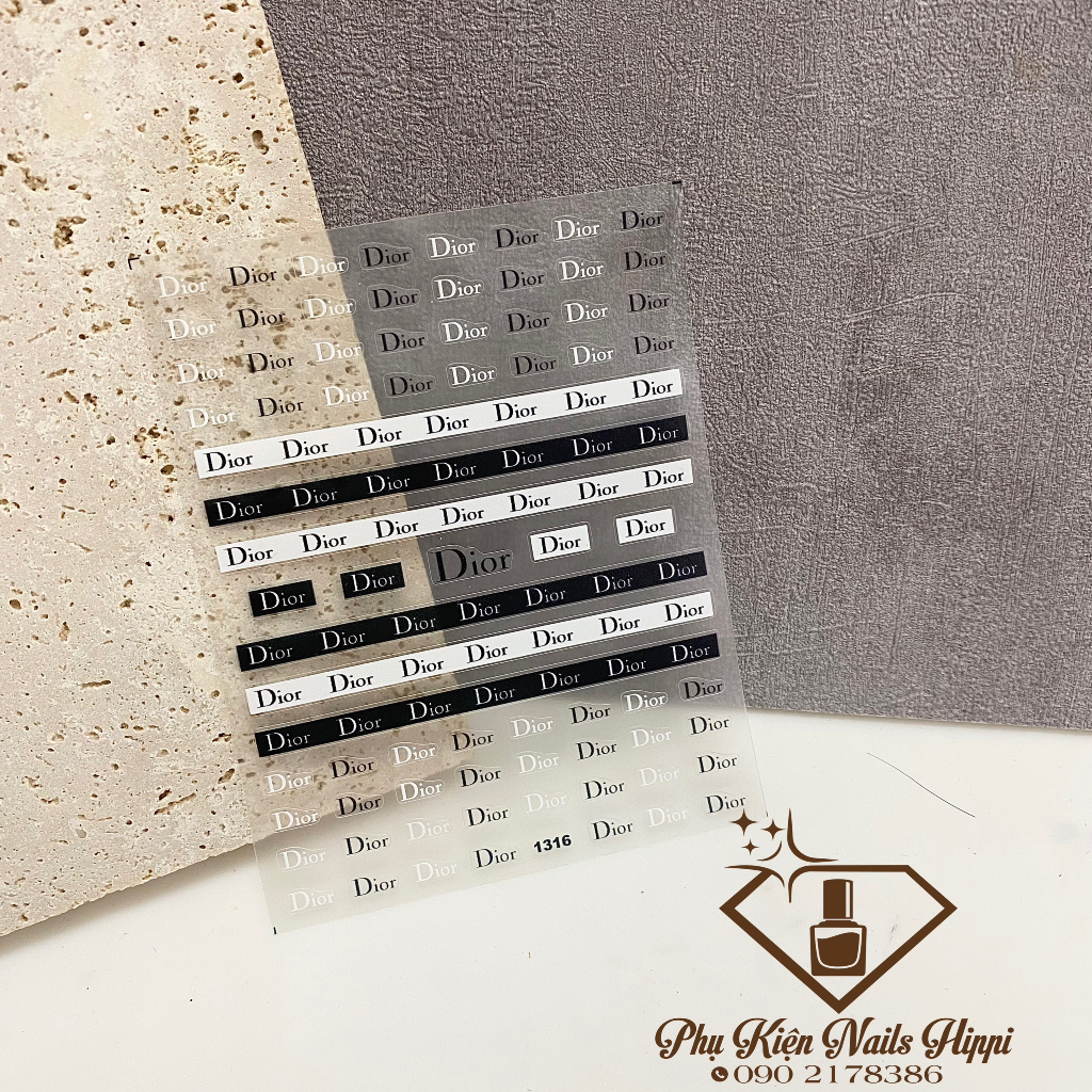 Phụ Kiện Nail – Sticker Logo Thương Hiệu Tomoni Xinh Xắn  Với Nhiều Hình Ảnh - Màu Sắc Đẹp Phù Hợp Trang Trí Móng Tay