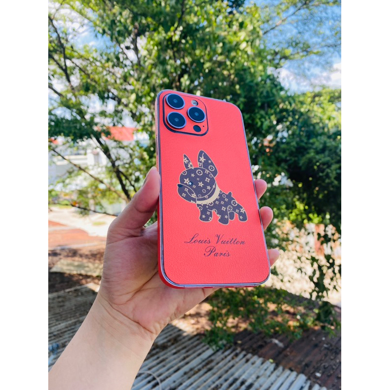 Skin da 3M hoạ tiết cún con - Miếng dán điện thoại cho dòng iphone