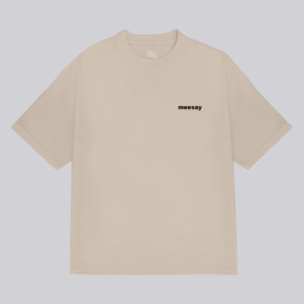 Áo thun form rộng Meesay Basic logo Tee nam nữ vải cotton cao cấp co giãn, dày dặn