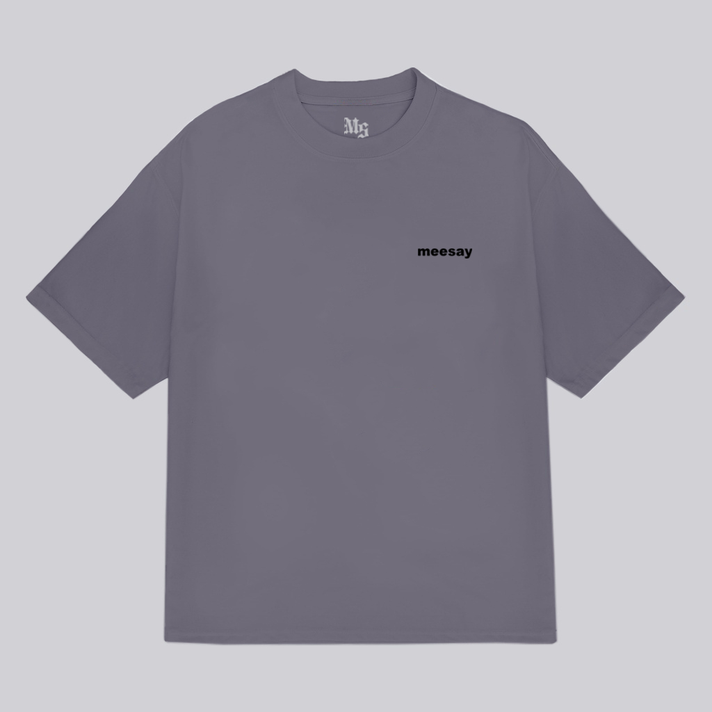 Áo thun form rộng Meesay Basic logo Tee nam nữ vải cotton cao cấp co giãn, dày dặn