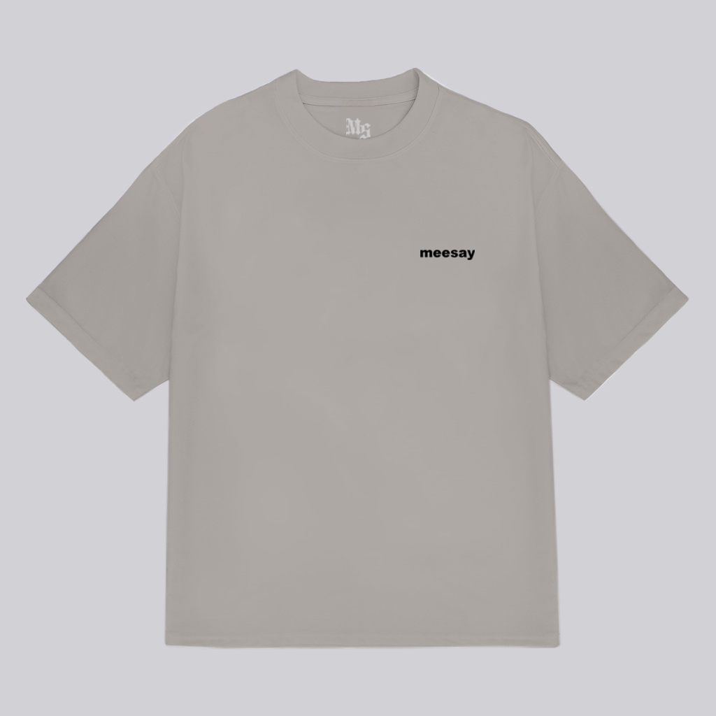 Áo thun form rộng Meesay Basic logo Tee nam nữ vải cotton cao cấp co giãn, dày dặn