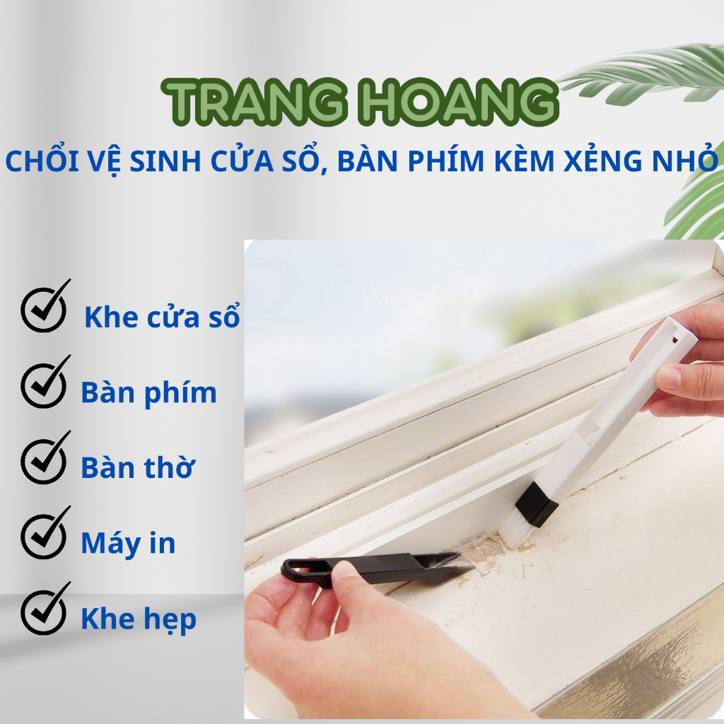 Chổi Quét Bụi Bàn Phím /Cửa Sổ Tích Hợp Đồ Hốt Tiện Lợi Bằng Nhựa Thân Thiện Với Môi Trường