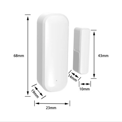 Cảm biến mở cửa Tuya - Kết nối Wifi, cảnh báo qua điện thoại - Tặng pin khi đặt hàng