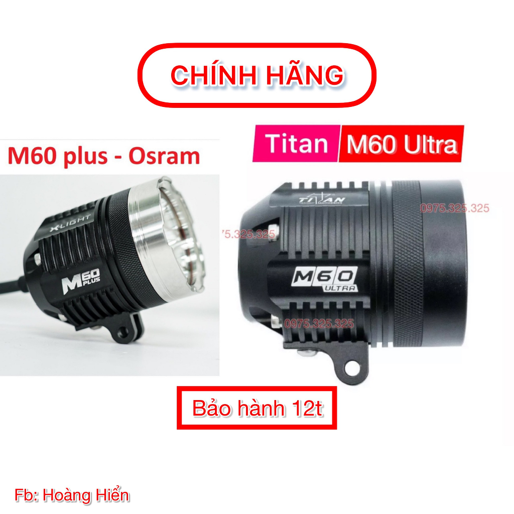 [Chính hãng] Titan M60 ultra và Xlight M60 plus 60w, đèn trợ sáng red lighting x-light olight omg L4x SE utra osram