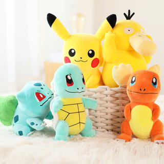 Thú bông pokemon cơ bản hàng chính hãng 100% (20cm---25cm) pikachu, hitokage, fushigidane, zenigame, snolax, lapras
