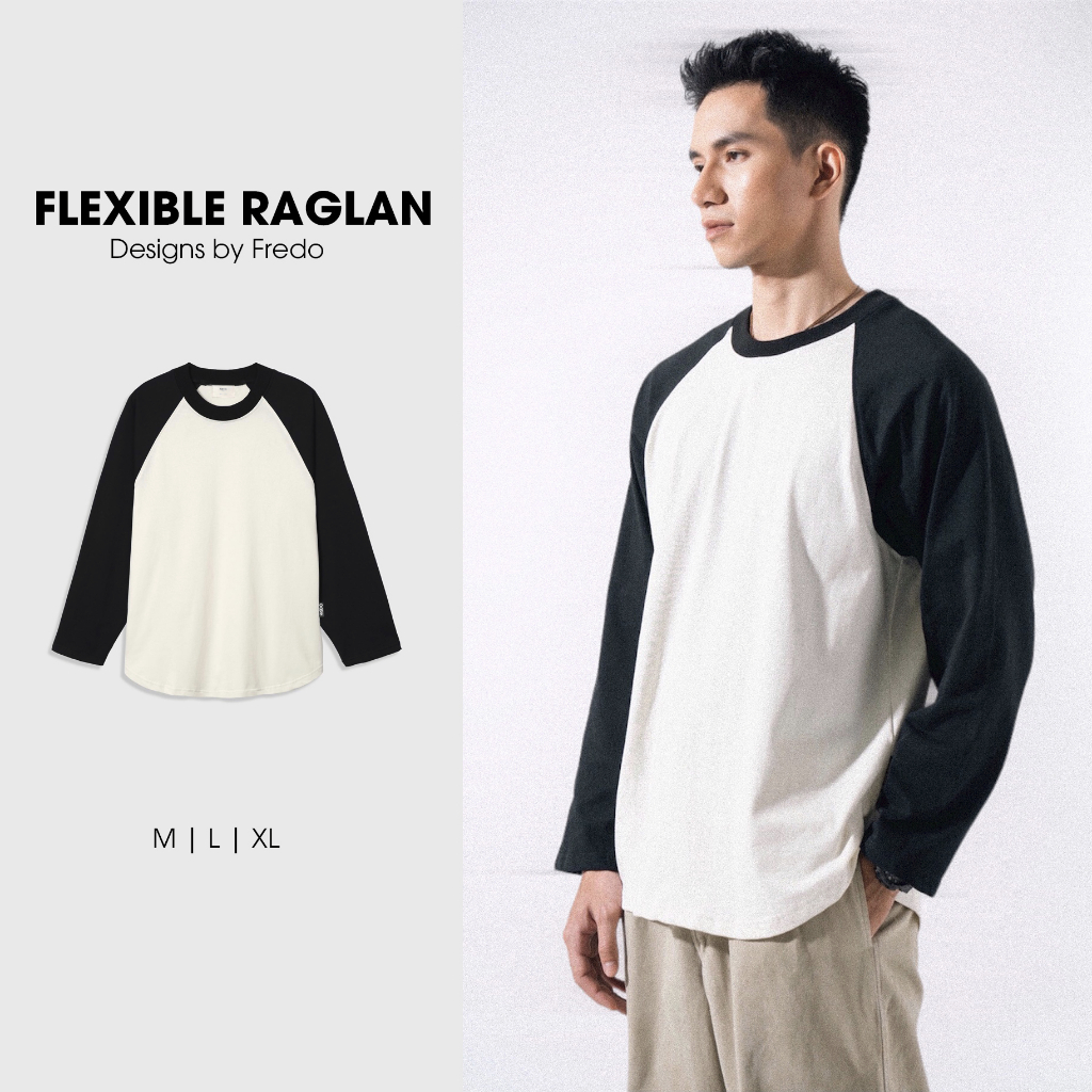 Áo Thun Tay Dài Nam Nữ Flexible Raglan, Áo Giữ Nhiệt Cotton 100% Bản Daily FREDO