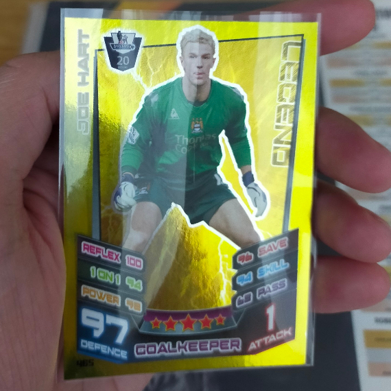 Thẻ Bóng Đá Topps Match Attax 12/13 Legend Joe Hart - Manchester City - Man City