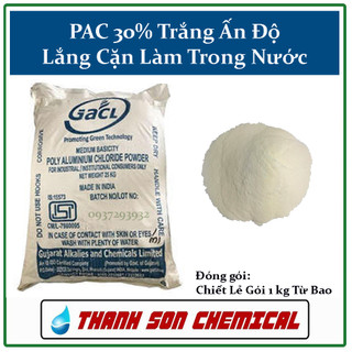 1kg - pac 30% trắng ấn độ, lắng cặn làm trong nước