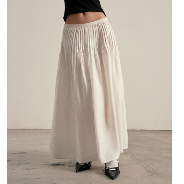 Banding Maxi Skirt - Chân váy xài xếp li nhẹ vải mềm mịn - Newby Shop